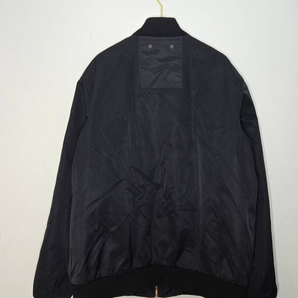 Robert Comstock Bomber Jacket Size Large Black - image 5